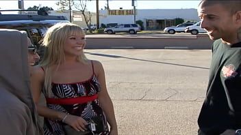 play Blonde milf with skinny and long legs who agrees to lick a guy's penis