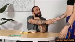 play Experienced Masseuse Tries Nuru Massage on Lobby Worker