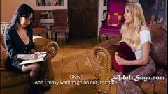 play Terapeutas de lesbianas Lily Lane y Aiden Ashley solucionan problemas de intimidad con la tijera y el coño comiendo